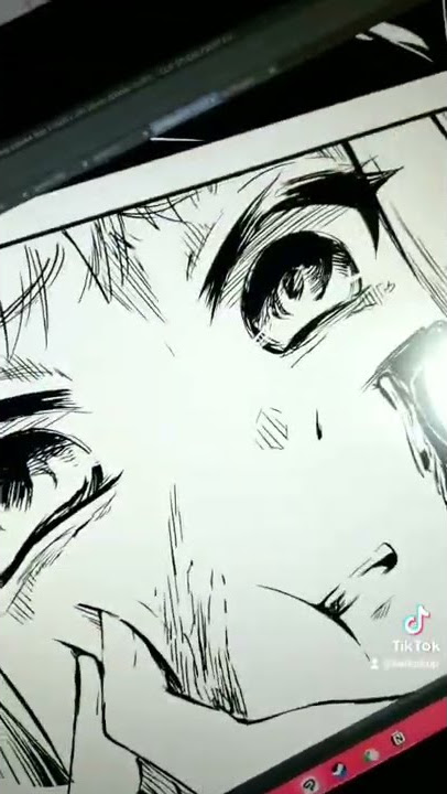 Which is better, the first or last face? 👀 #mangaka