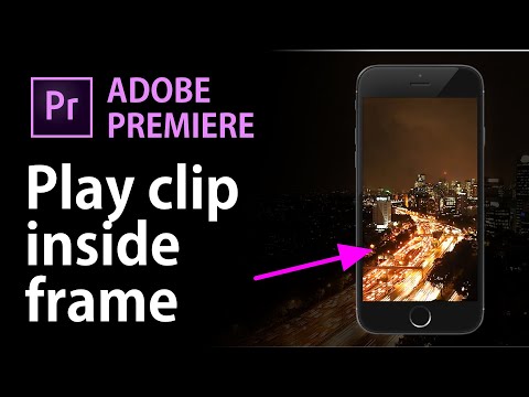 Play video clip inside a phone frame with opacity mask | Premiere Pro Tutorial