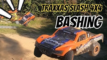 Traxxas Slash 4x4 VXL Backyard Dirt Bashing | Huge Jumps & Hard Landings
