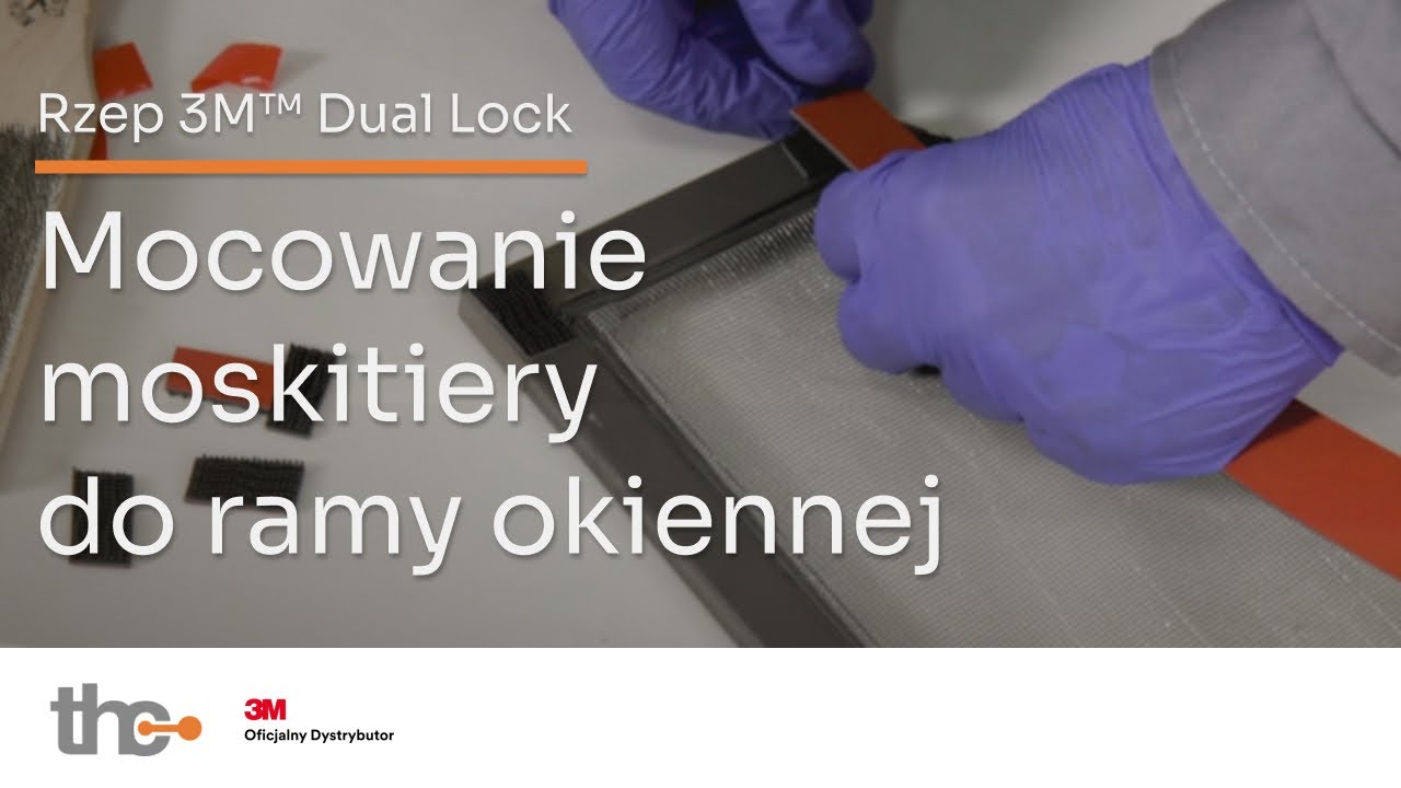Rzep 3M Dual Lock SJ3870 | Mocowanie moskitiery do ramy okiennej