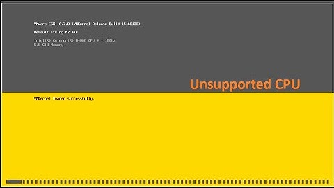 How to install ESXI on unsupported CPUs
