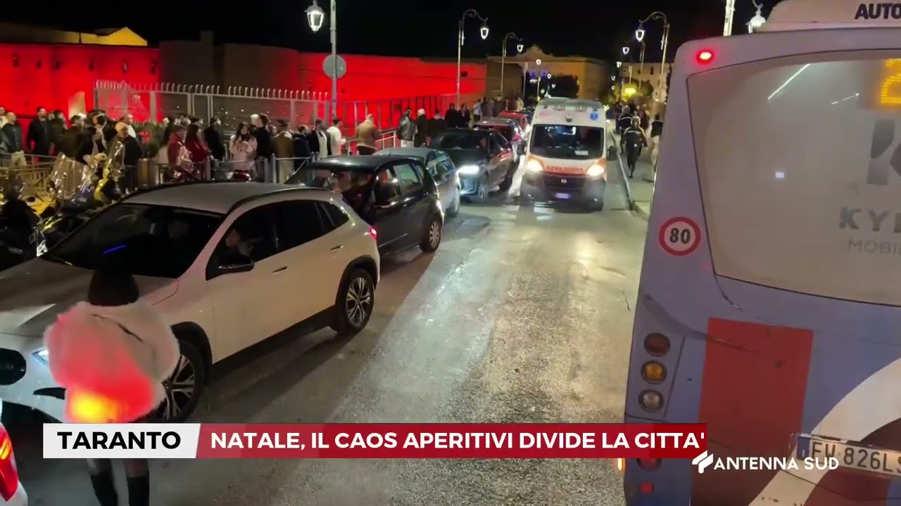 25 DICEMBRE 2025 - TARANTO - NATALE, IL CAOS APERITIVI DIVIDE LA CITTA'