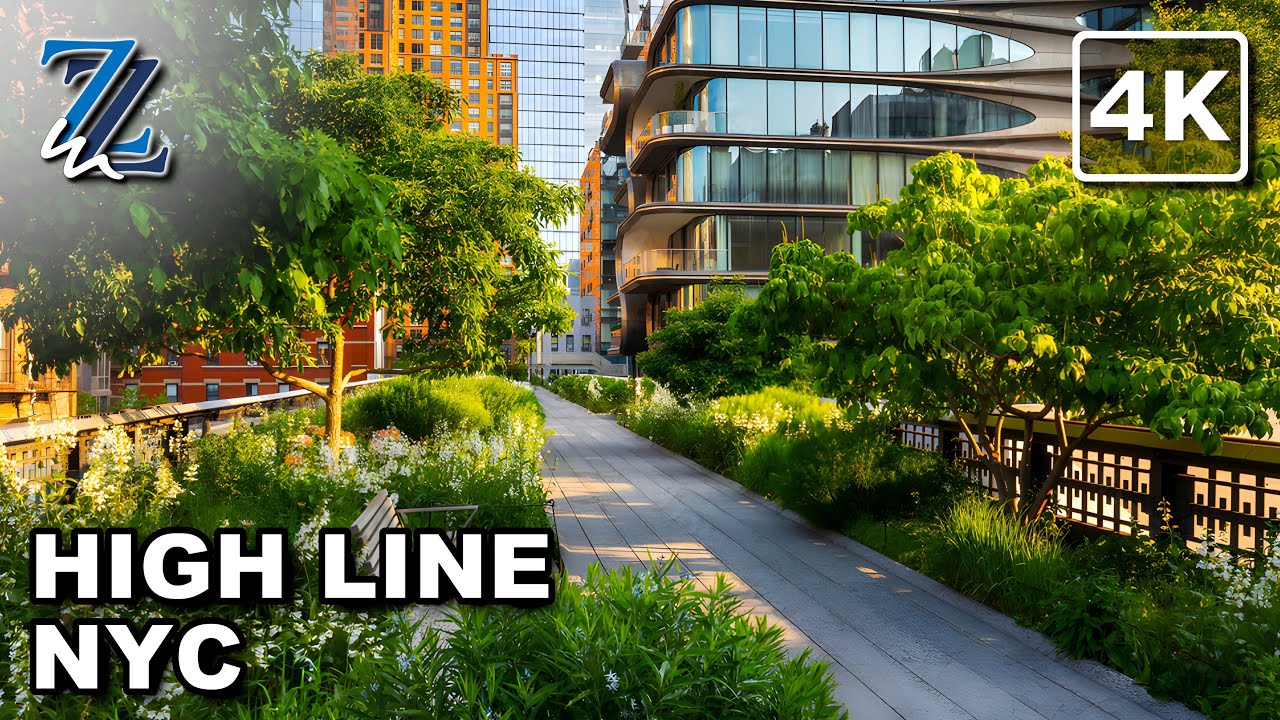 [4K] High Line NYC: Virtual stroll through urban oasis - YouTube