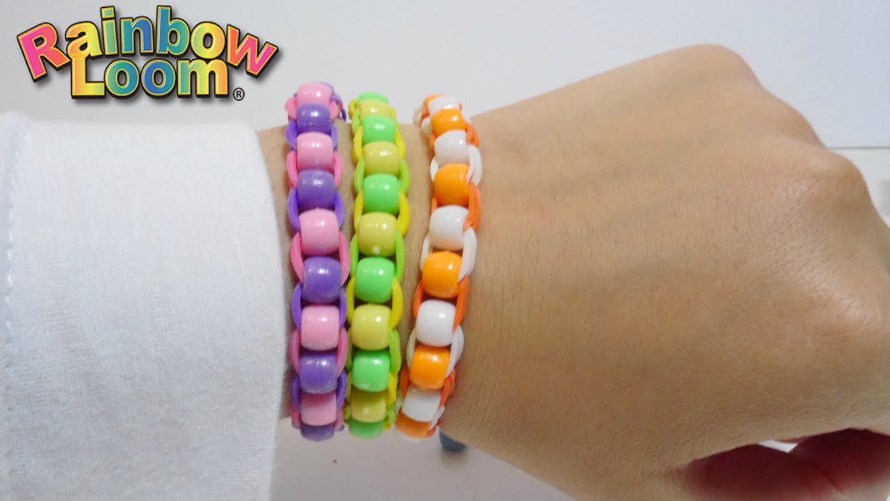 ⁣rainbow loom - ألعاب بنات أسورة المطاط مع الخرز سهلة جداً