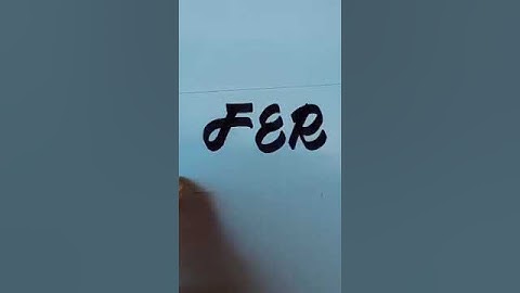 HOW TO WRITE THE NAME #FERLYN #GREATLINESCALLIGRAPHY #SHORTS
