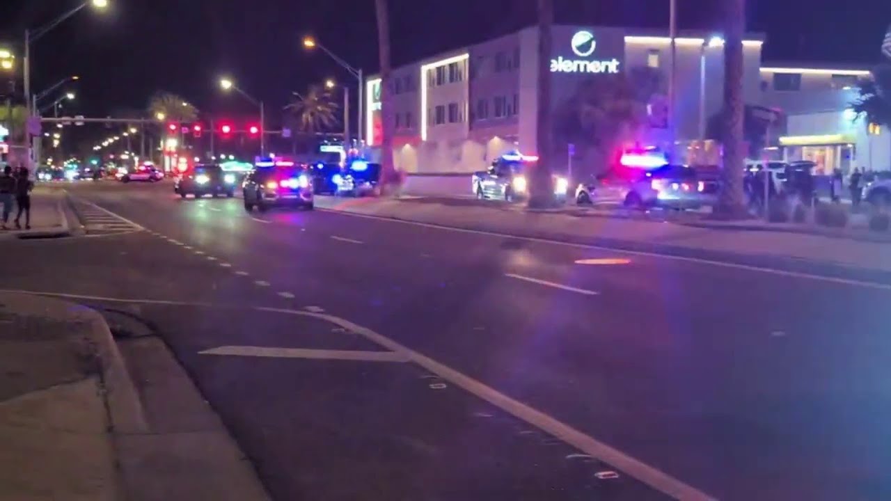 Scene at Jacksonville Beach in area of Beach Blvd and 2nd Street