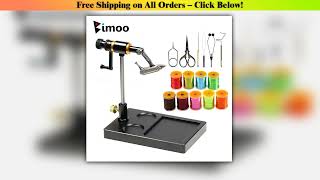 Bimoo 360 Rotation Hardened Steel Jaws Fly Tying Vise W Heavy Pedestal Base Jig Lure Making Tool