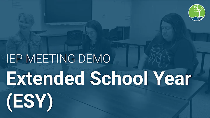Extended School Year (IEP Meeting Demo)