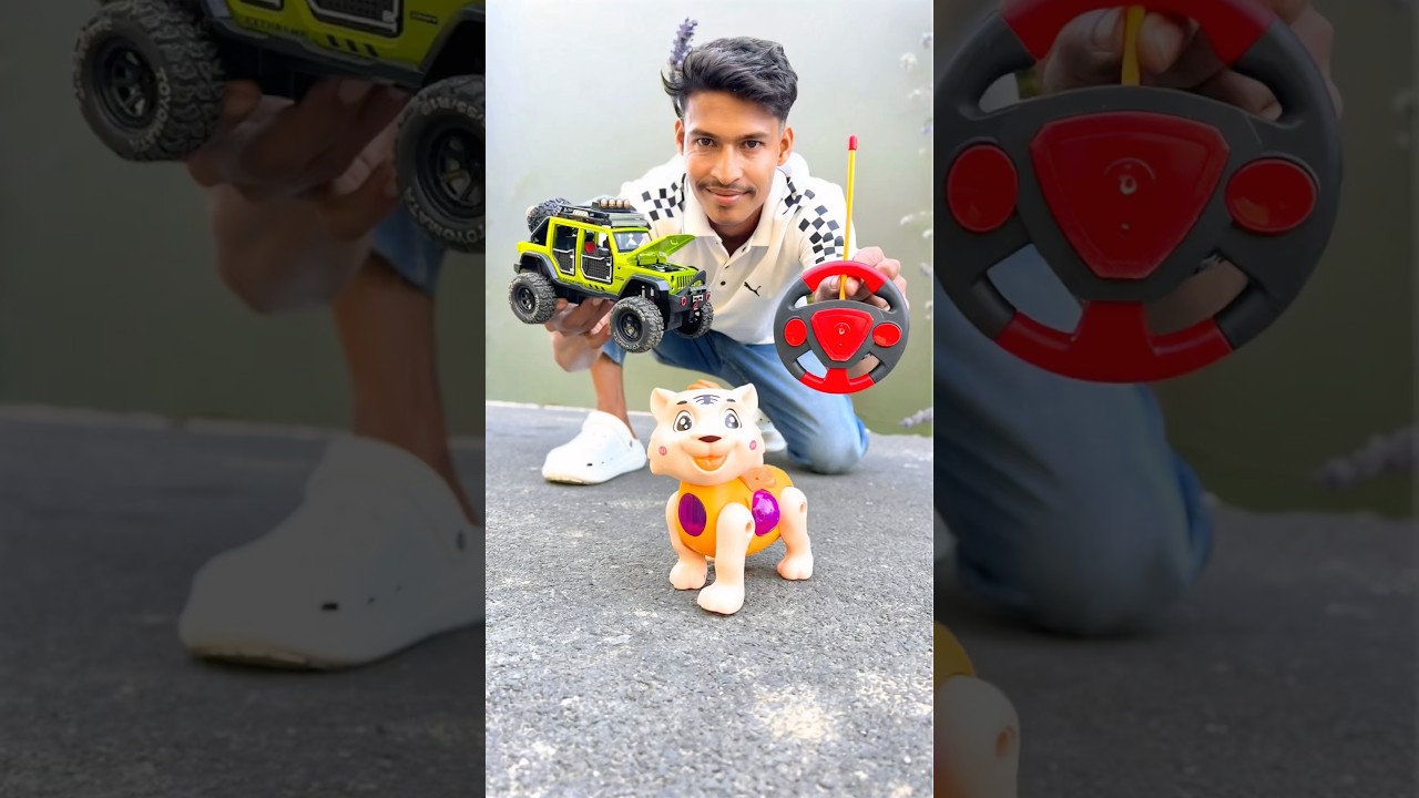 Тестирование радиоуправляемого джипа и радиоуправляемой кошки Ки 🤷‍♂️😱 