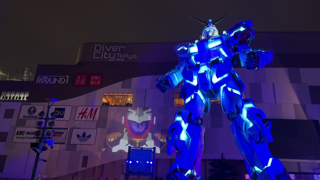 実物大ユニコーンガンダム立像】21:00 機動戦士ガンダムUC ペルフェ