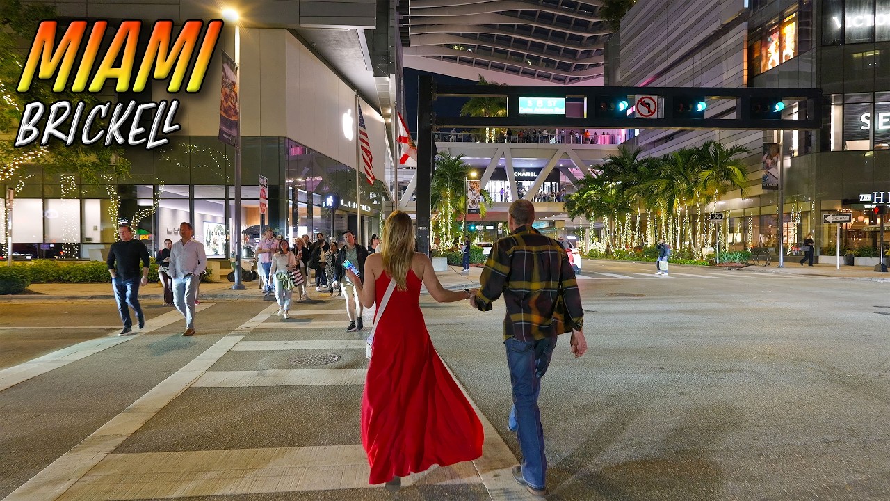 Exploring Miami at Night - Brickell