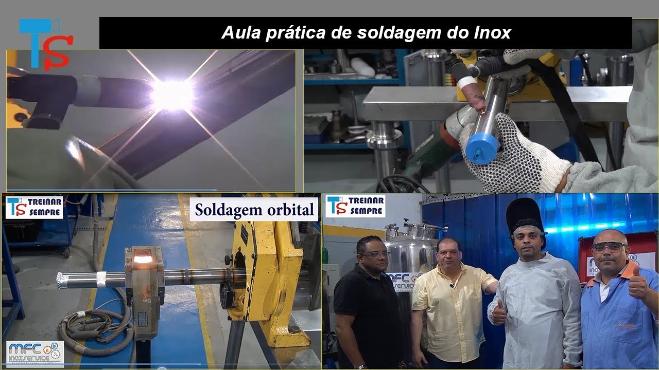 Soldagem TIG manual e TIG orbital do aço Inox   MFC Inoxservice   Vídeo 86