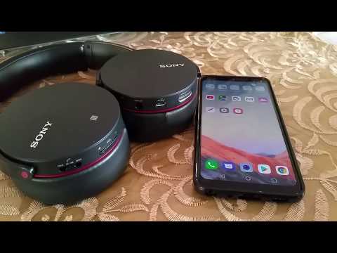 How to Sony MDR-XB950bt bluetooth headphones to LG G7 ThinQ (LG phone)