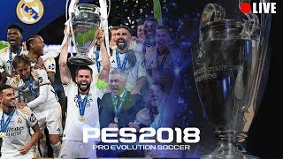 (LIVE) REAL MADRID JUARA UCL 2024, BARCELONA MANA BISA? WKWK - PES 2018