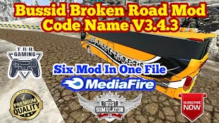 #BUSSID Broken Road Mod Code Name For Snowfall Texture | TBR Gaming Official screenshot 4