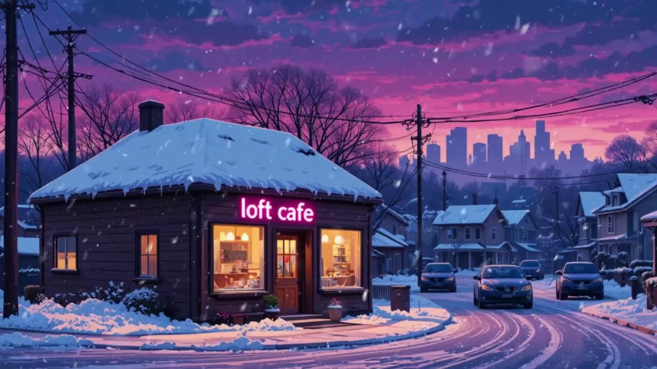 Chill Snowy City Lofi 🎶 Japanese Winter Atmosphere to Relax