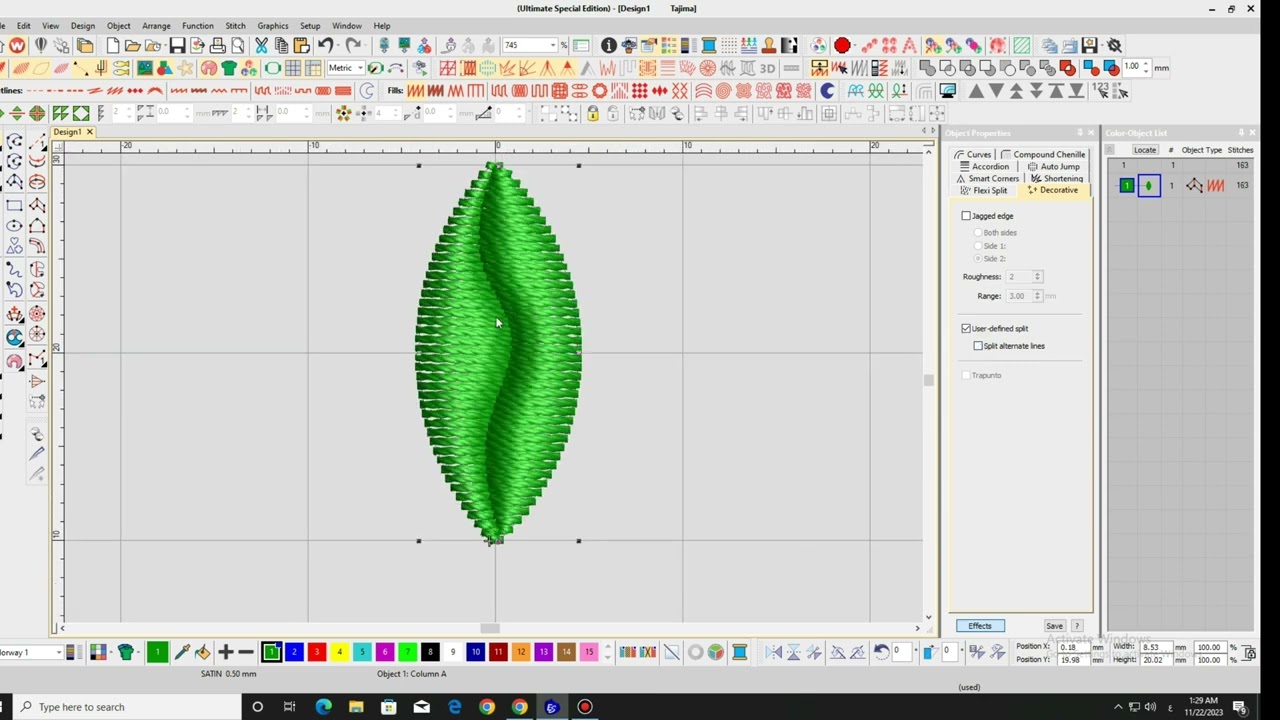تقسيم الغرز بشكل جمالى بطريقة سهلة وبسيطة
