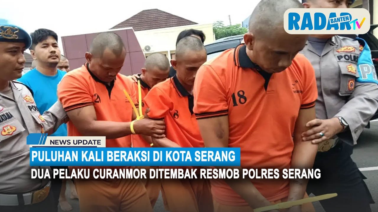 Puluhan Kali Beraksi di Kota Serang, Dua Pelaku Curanmor Ditembak Resmob Polres Serang