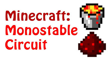 Minecraft: Monostable Circuit Tutorial
