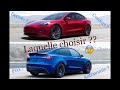 Tesla model y ou model 3 