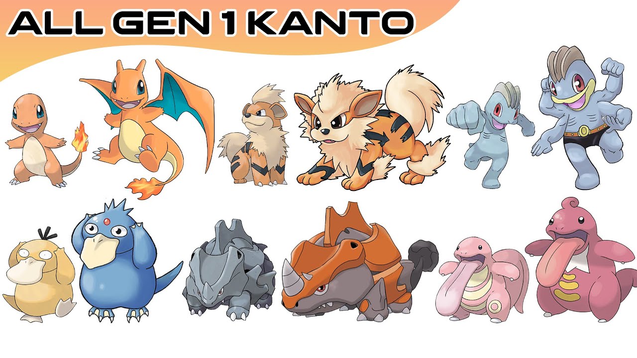 Tol gevechten Verward All Gen 1 Kanto Pokémon final evolutions but stay small & cute | Max S -  YouTube