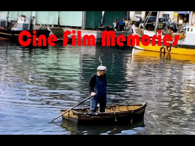 Brixham Harbour 1960's Vintage Cine Film Home Movie class=