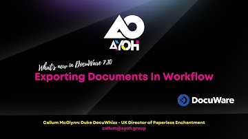 Exporting Documents Directly From the Workflow - What