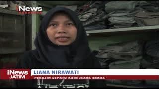 Kreasi sepatu kekinian berbahan dasar kain jeans bekas