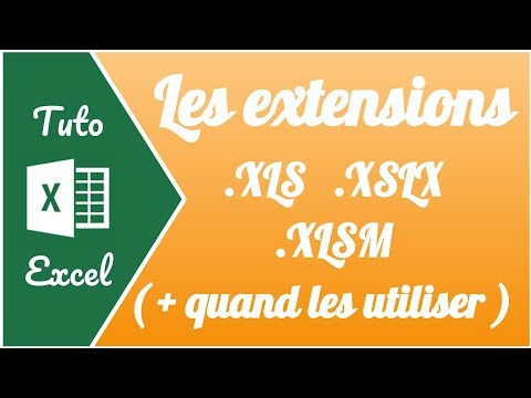 Vidéo: Quels sont les différents types de fichiers Excel ?