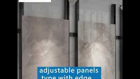 Stone tile display rack seamless wall type