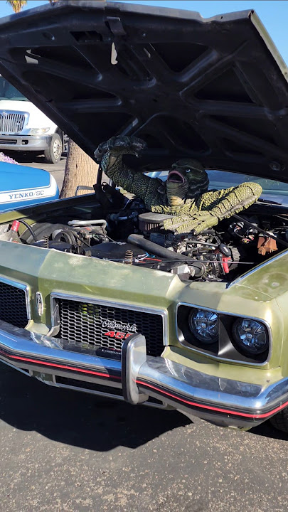 oldmobile delta 88 has a sense of humor and theme of old movie the creature from the black lagoon