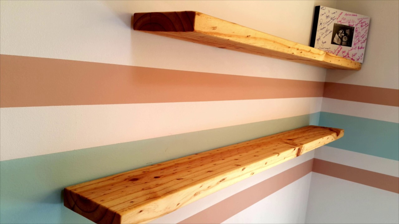  Estantes colgantes de pared de madera maciza - Estante