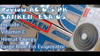 Review AC Sanken 1/2 PK  ESA 05-D/L  Large Blue Fin Evaporator Plus Vitamin C
