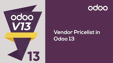 Vendor pricelist in Odoo 13