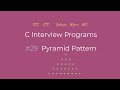 Pyramid pattern printingtamil  c interview programs  logic first tamil