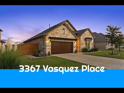 3367 Vasquez Place, Round Rock, TX home video tour
