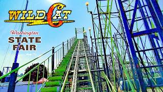 2026 Wildcat Roller Coaster On Ride Front Seat POV Washington State Fair