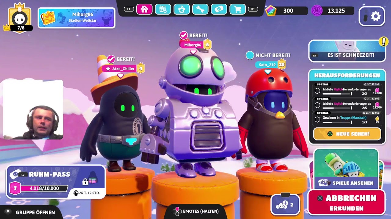 |FALL GUYS|Spiel spass und Spannung/LIVE Gameplay Deutsch/Ps5