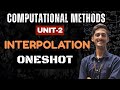 Interpolation in CM Unit 2 | Newton, Lagrange, All Methods Simplified
