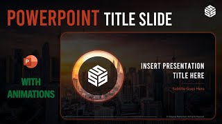 PowerPoint Title Slide Animation That Wow || PowerPoint Animation by @ssslides