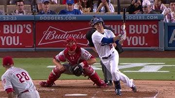 PHI@LAD: Maeda belts his first career double to left