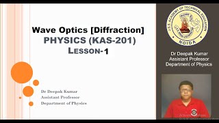 Diffraction Lecture 1 [L1]