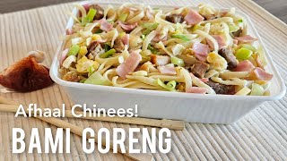 Bami Goreng maken zoals de afhaal chinees|noodles are made just like Chinese takeaway restaurant