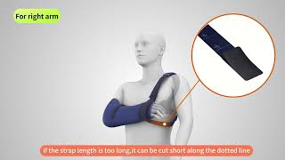 WL0309 WILLCOM Arm Sling Shoulder Injury Immobilizer, Medical Sling with Waist Strap