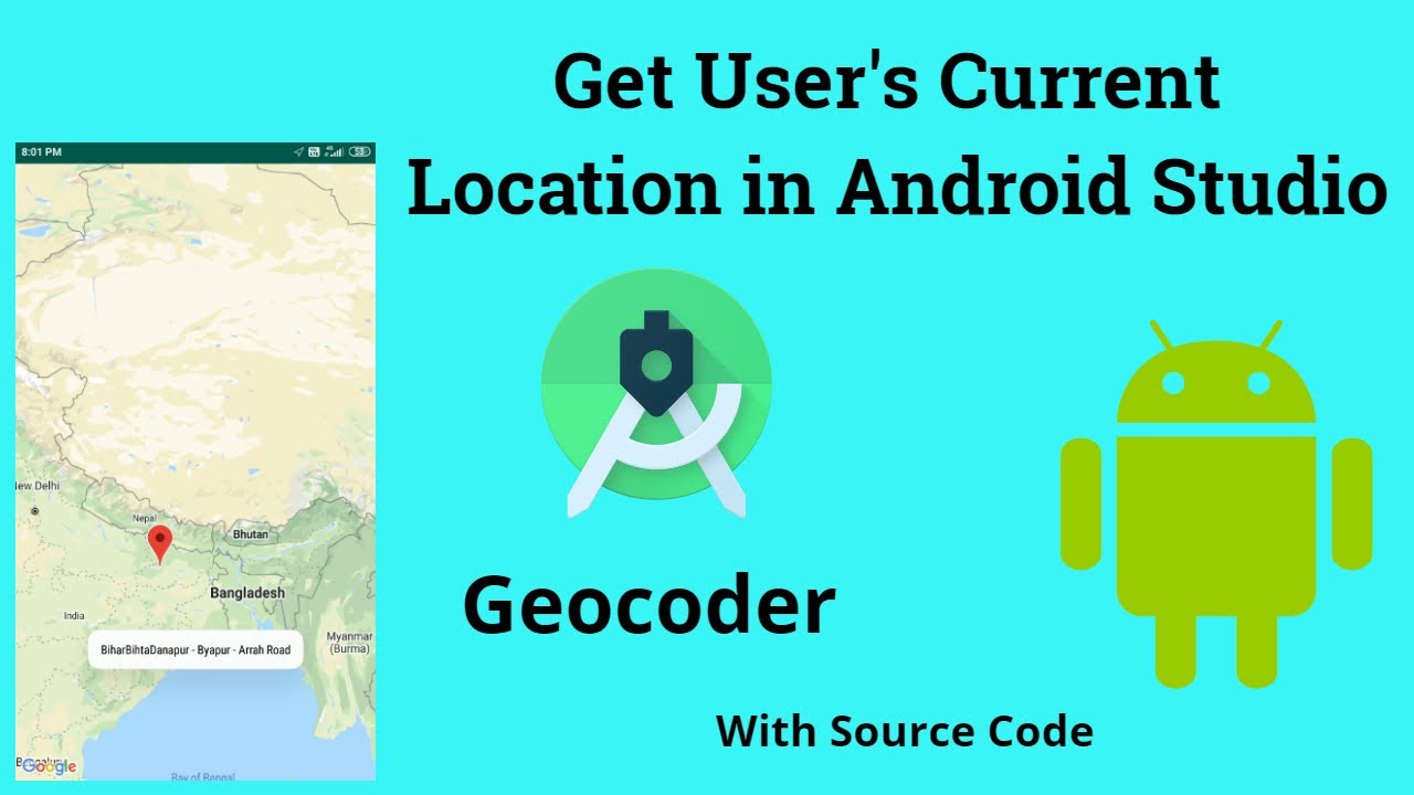 How To Get Current Location in Android Studio | Geocoder | GPS | w/ Source  Code - YouTube