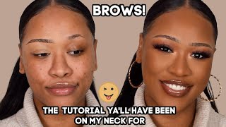 TALK THROUGH BROW TUTORIAL! (HIGHLY REQUESTED) AUGUST 2020