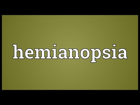 Header of hemianopsia