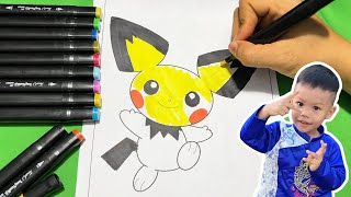 Pichu Pokemon Coloring Vibrant Adventure for Preschoolers