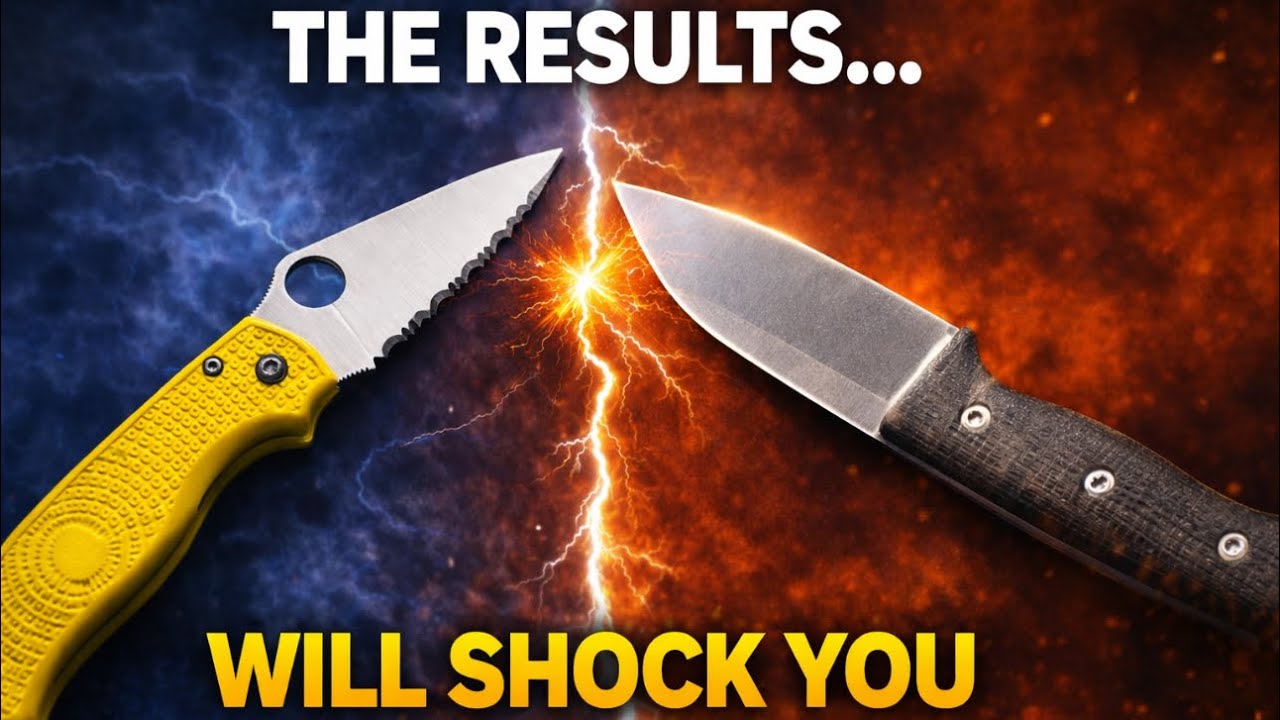 Sharp Vs Dull Razor Dull Serrated Spyderco para 3 vs Razor Sharp Ursus 45 from white river ...