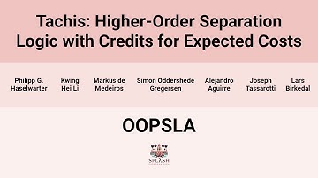 [OOPSLA24] Tachis: Higher-Order Separation Logic with Credits for Expected Costs